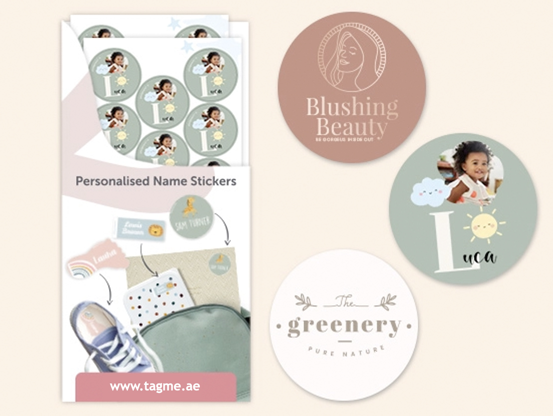 "Design Your Own" stickers - Round