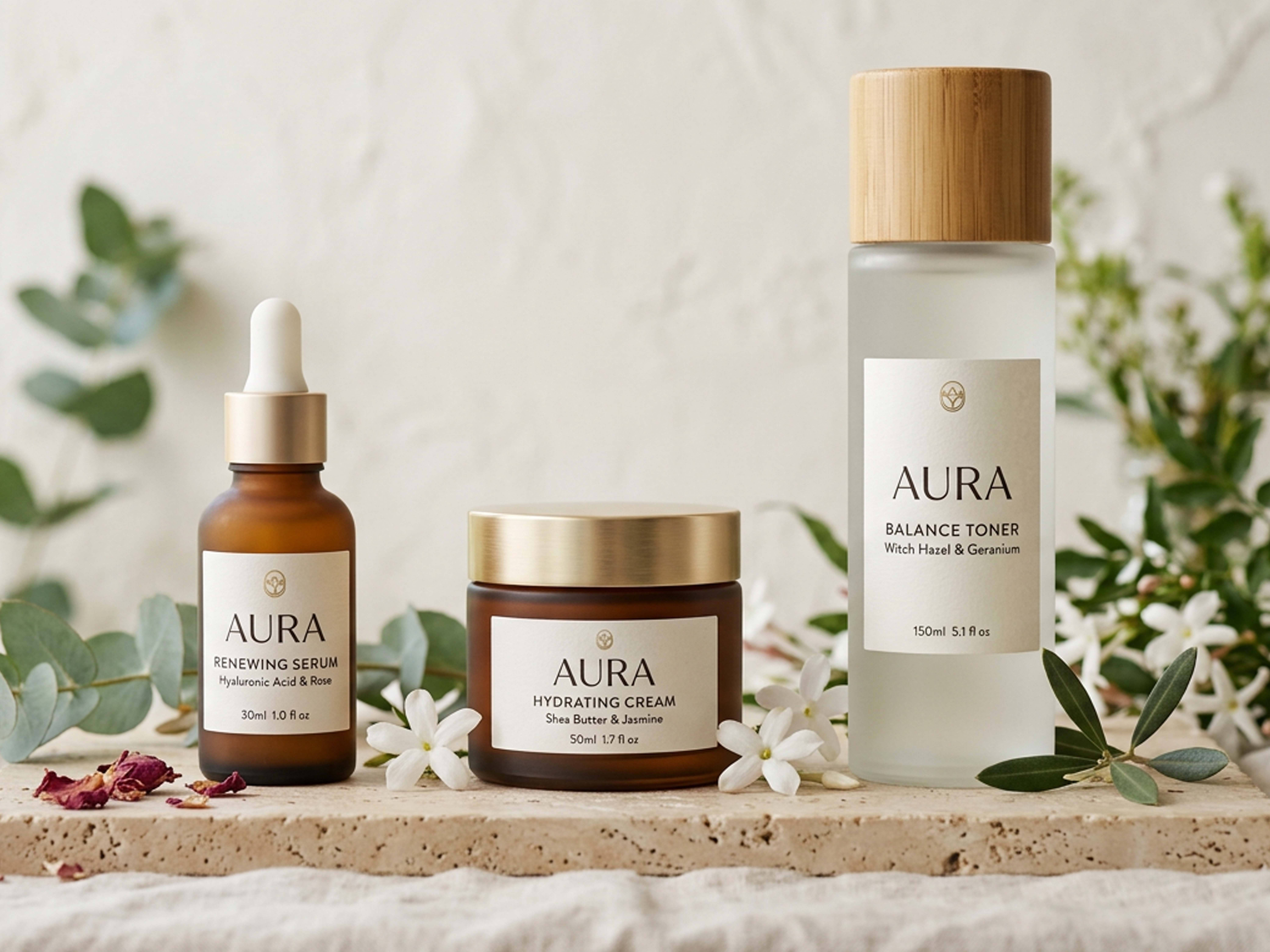 Skincare Products Labels