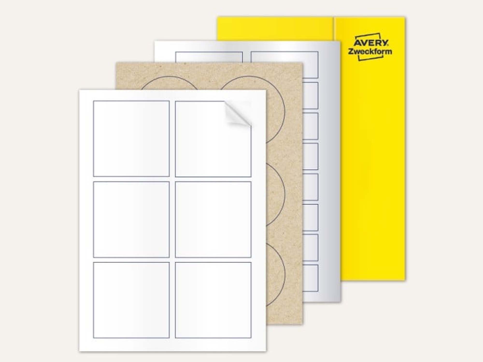 Individual blank labels