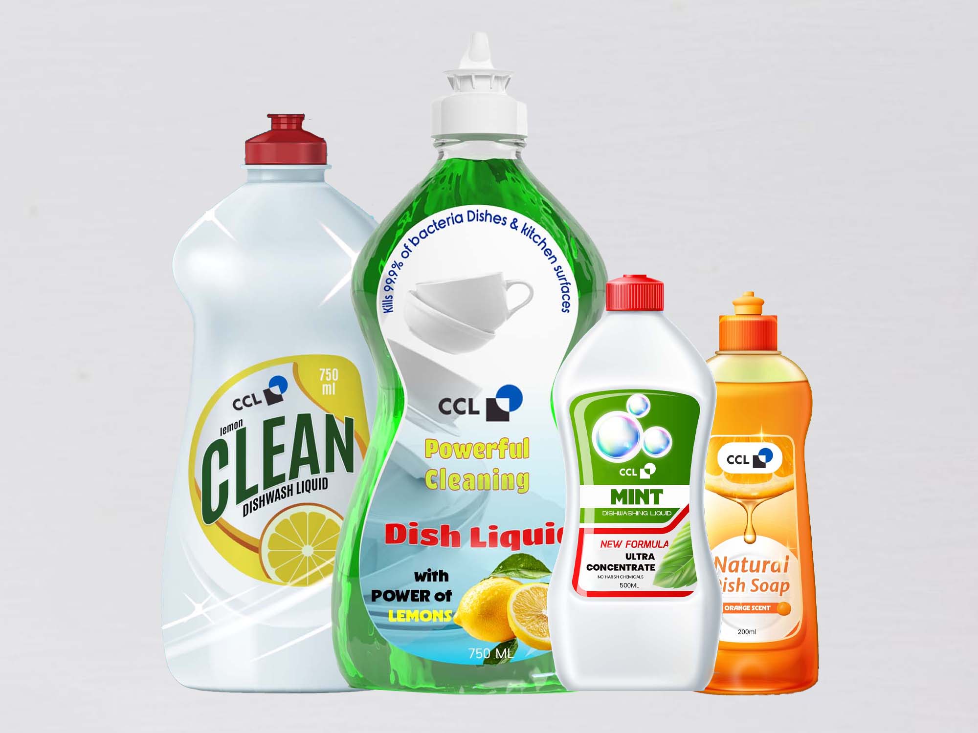 Dishwashing liquid label