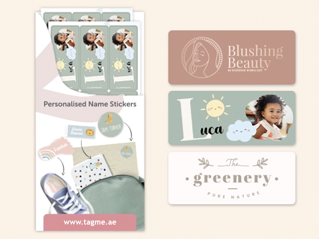 "Design Your Own" stickers - Rectangle