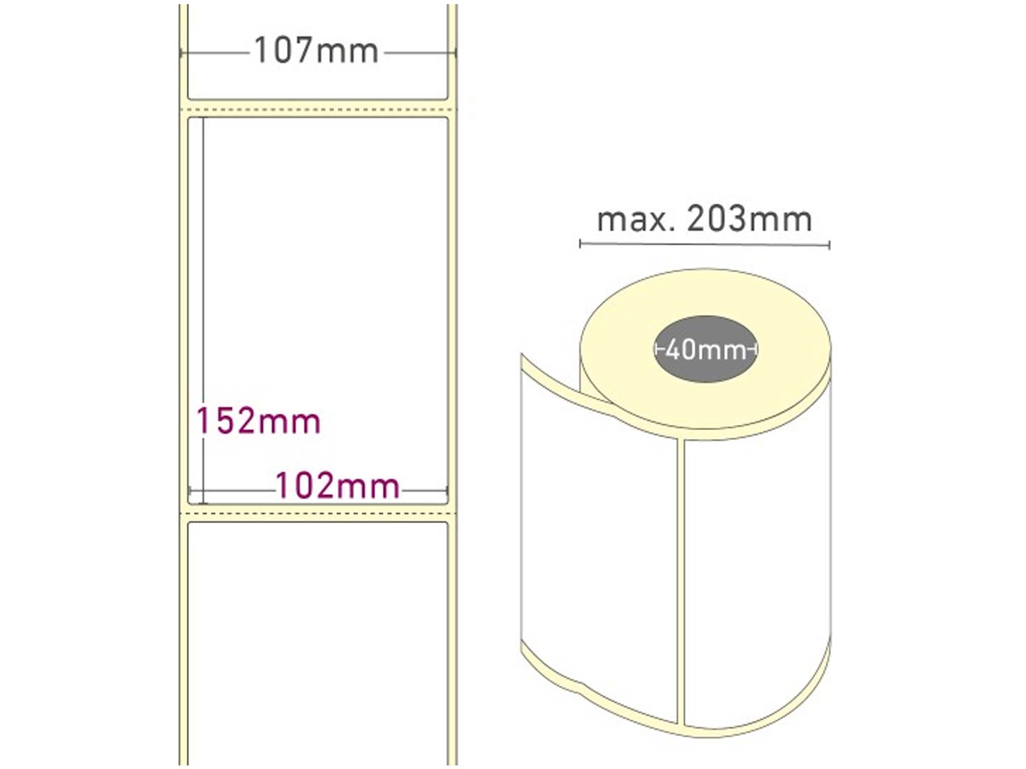 Individual blank labels 3