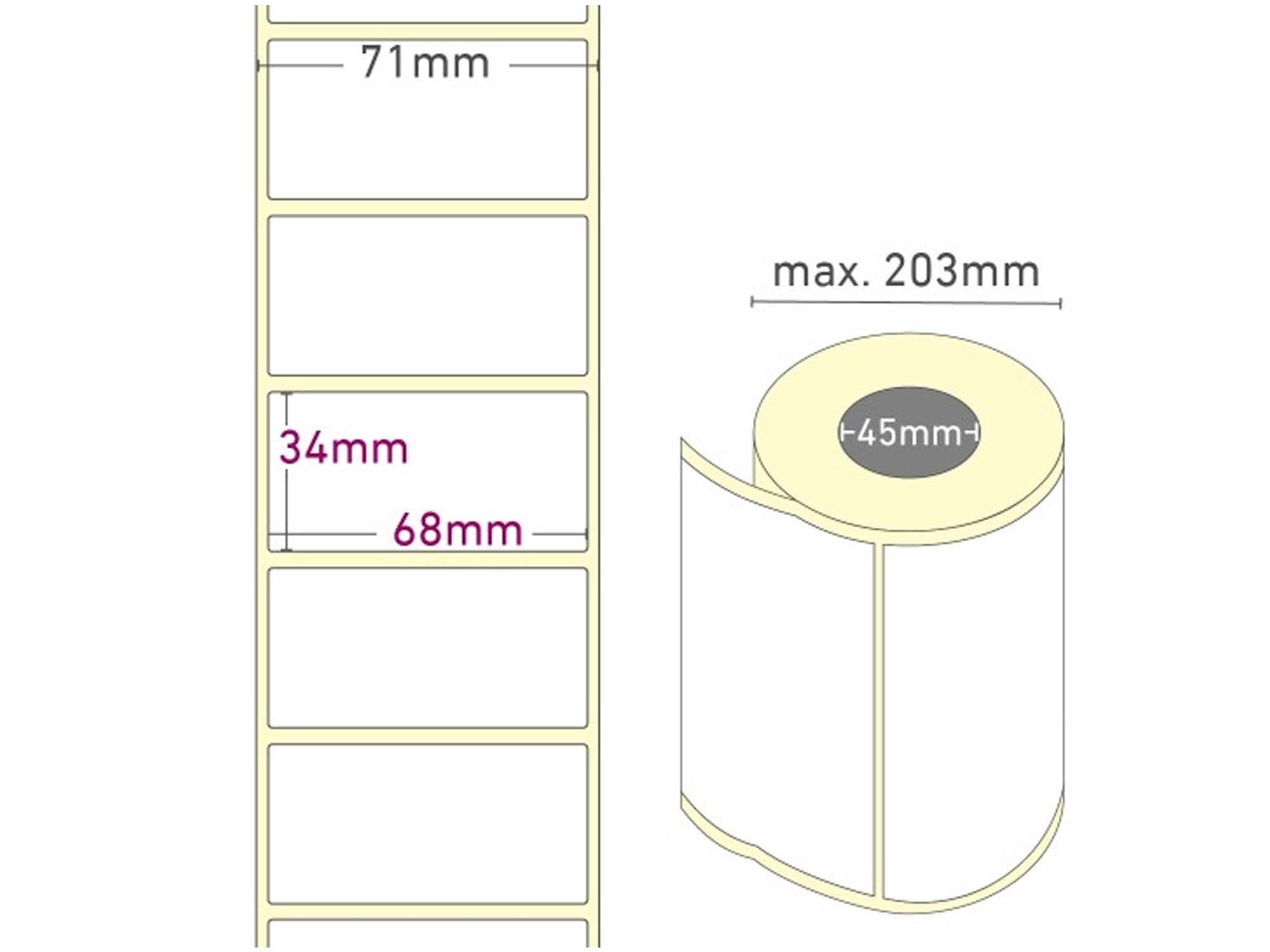 Individual blank labels 2