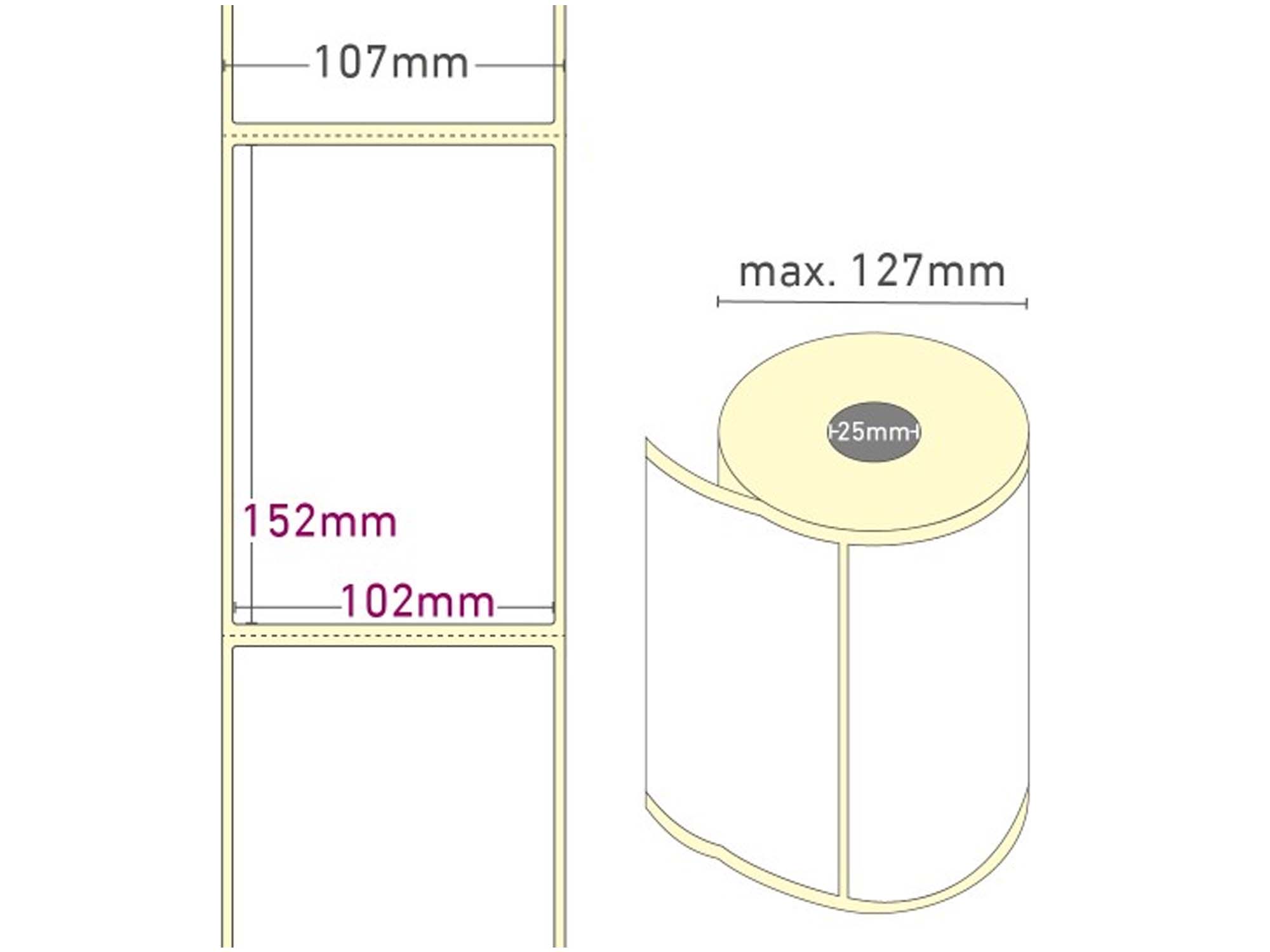Individual blank labels 4
