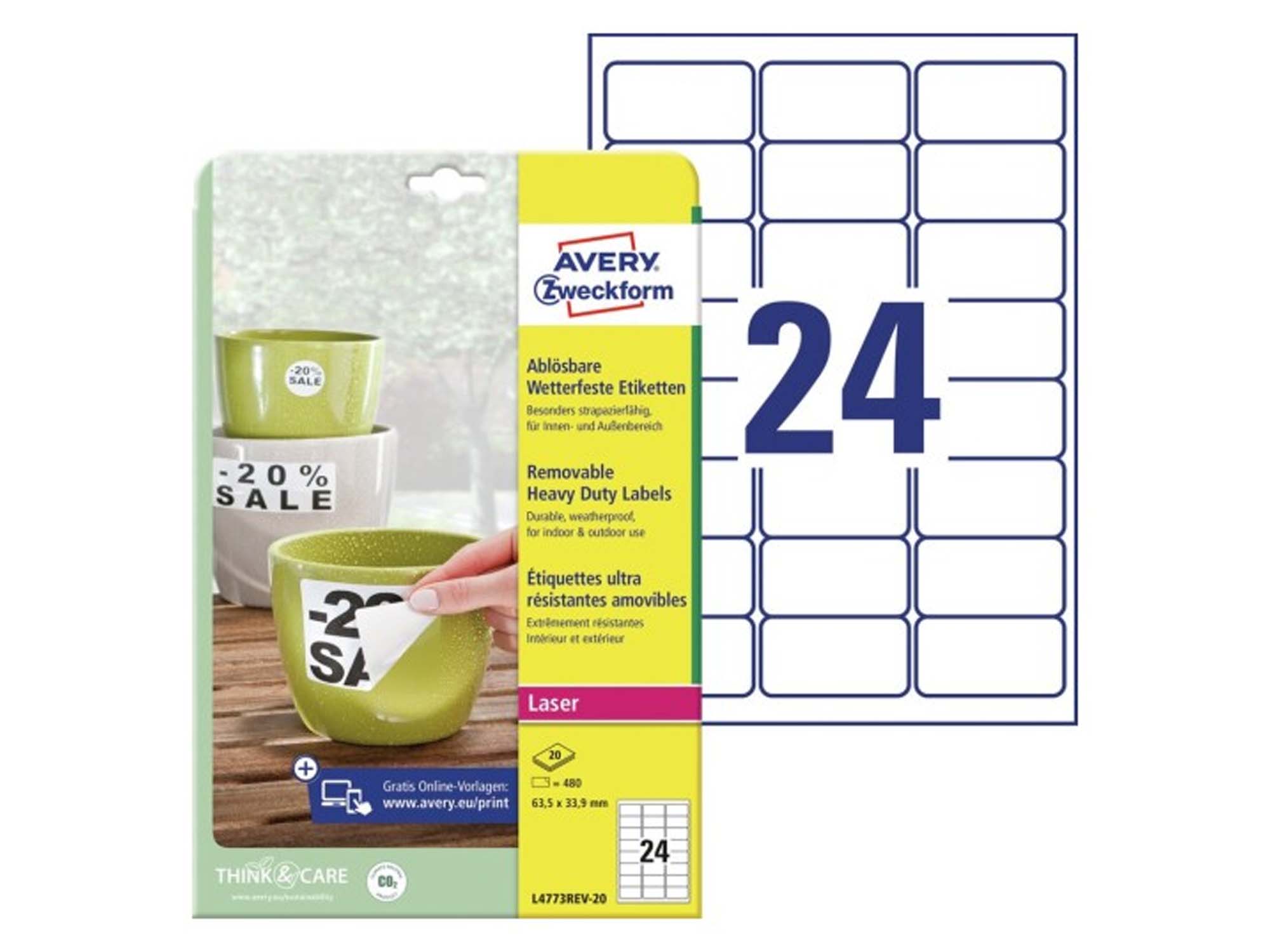 Weatherproof Film Labels (L4773REV-20) 1