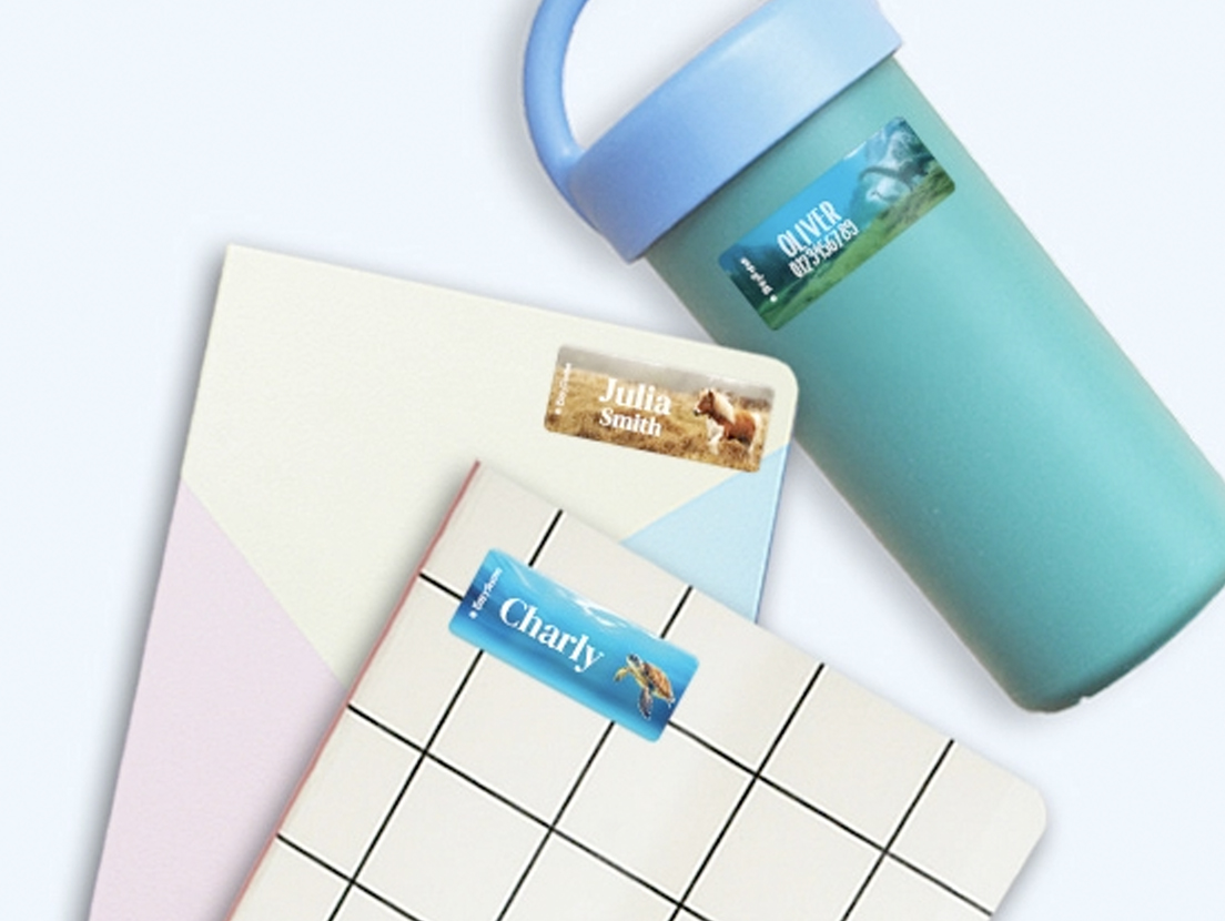 Small Real World Name Stickers 2