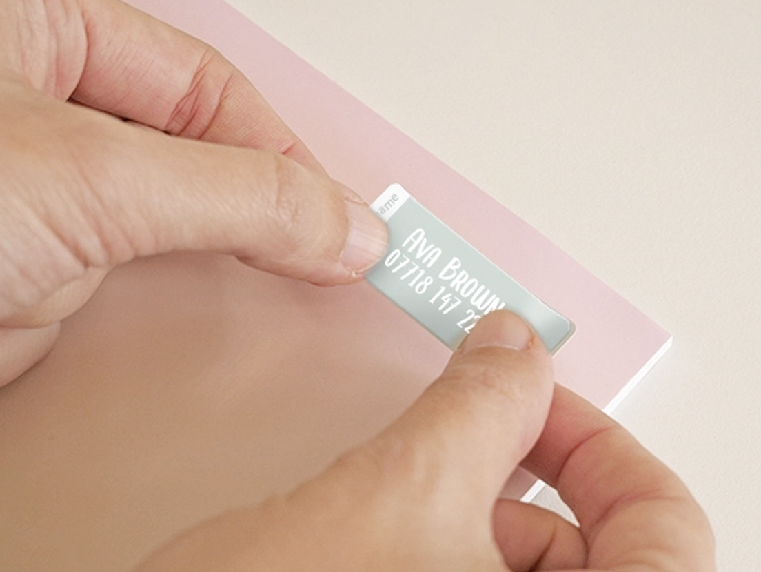 Small Name Labels (One Colour) 2