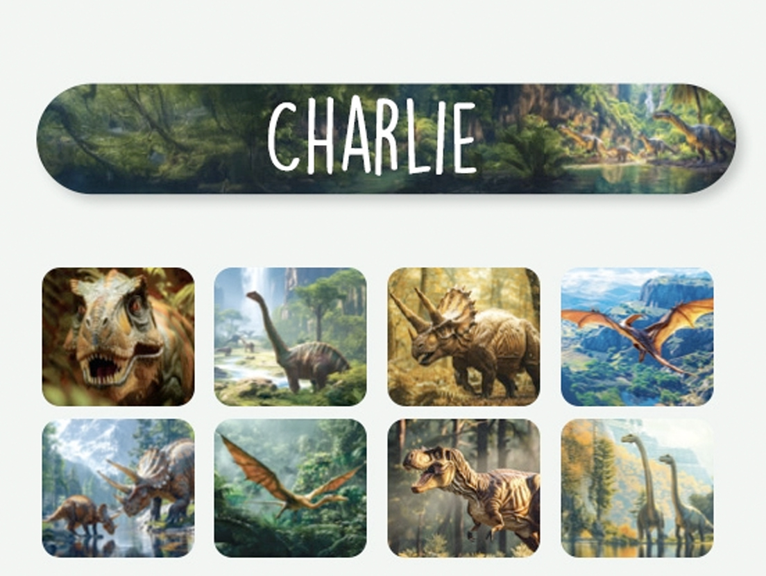 Mini Realistic Name Stickers 3