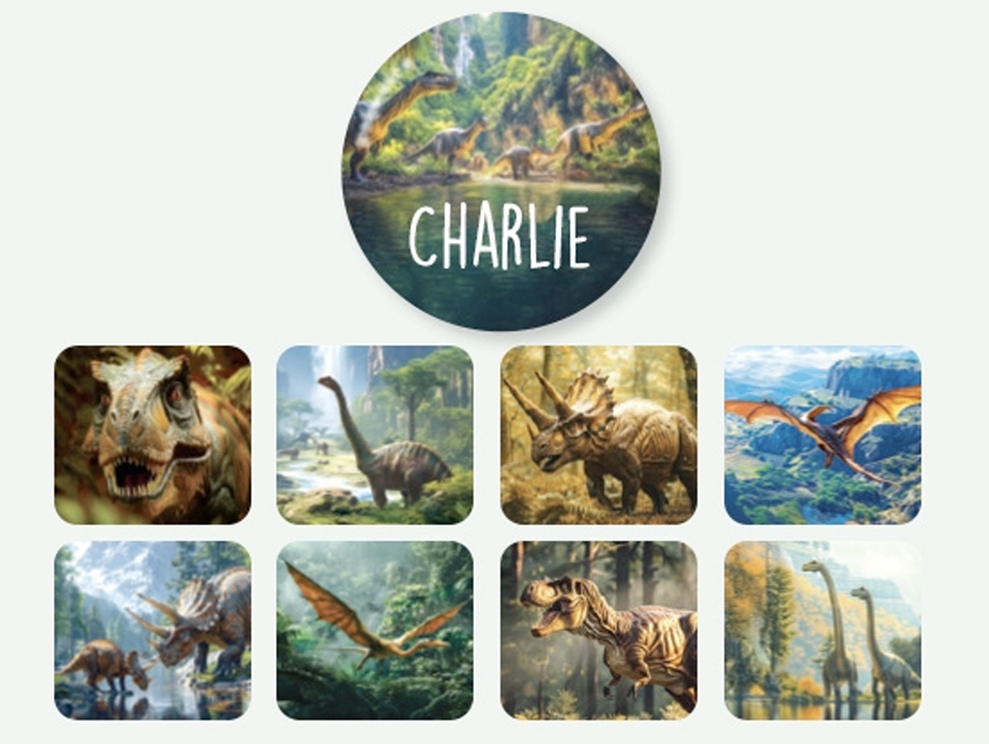 Round Realistic Name Stickers 3