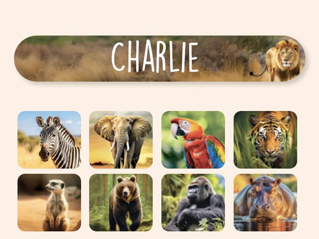 Mini Realistic Name Stickers 5