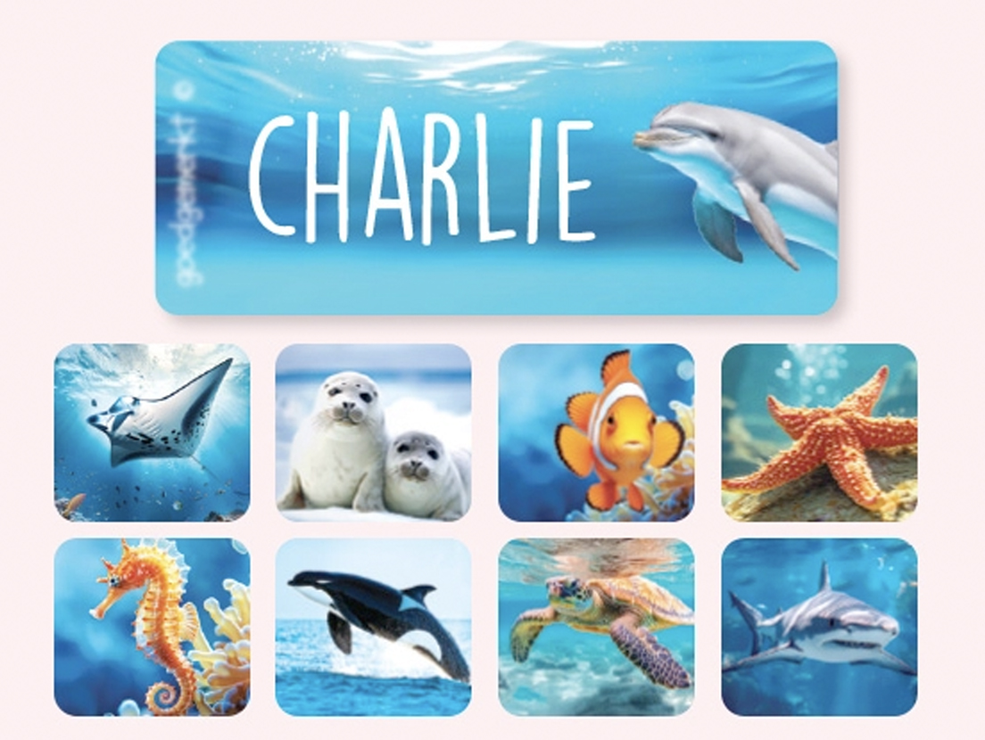 Small Real World Name Stickers 6