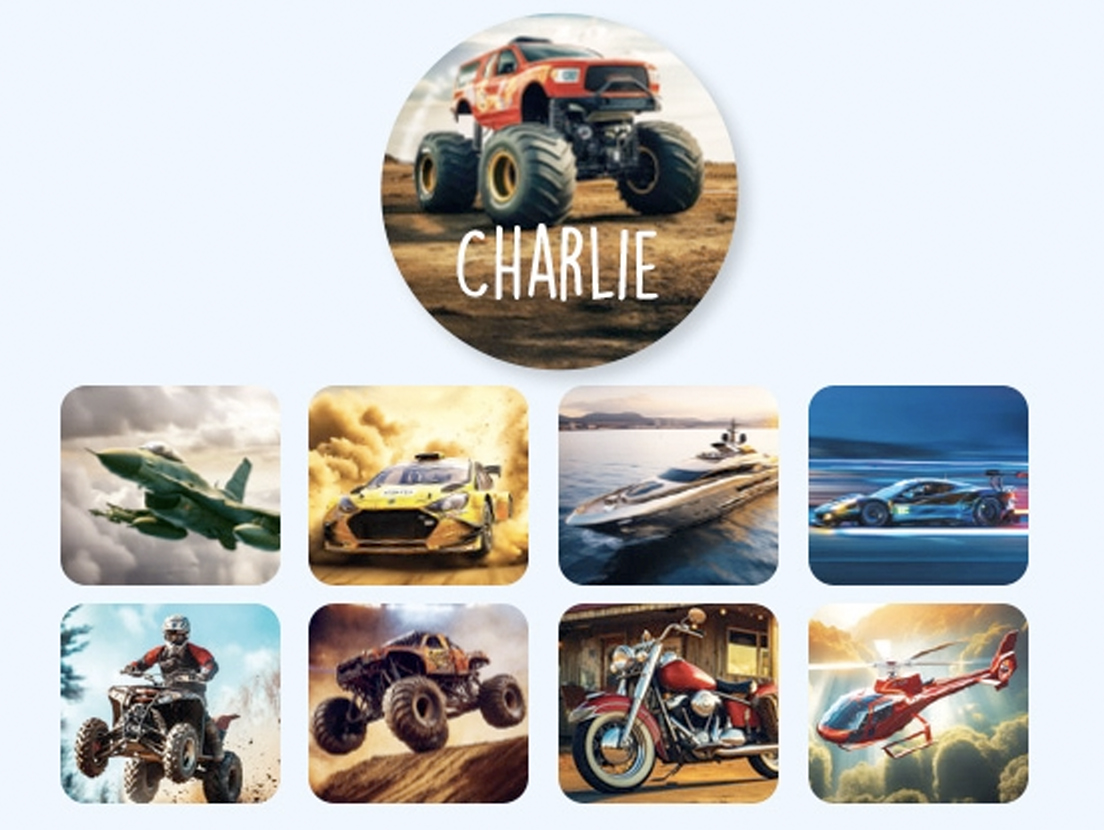 Round Realistic Name Stickers 6