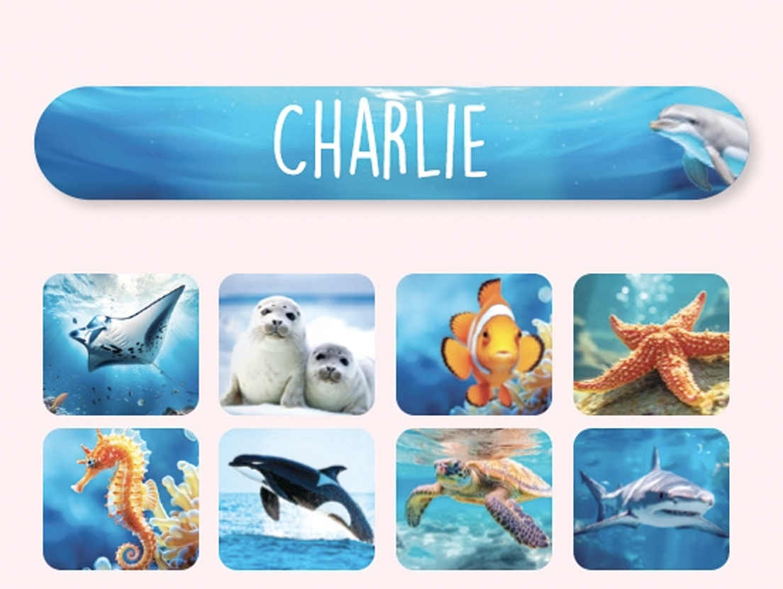 Mini Realistic Name Stickers 6