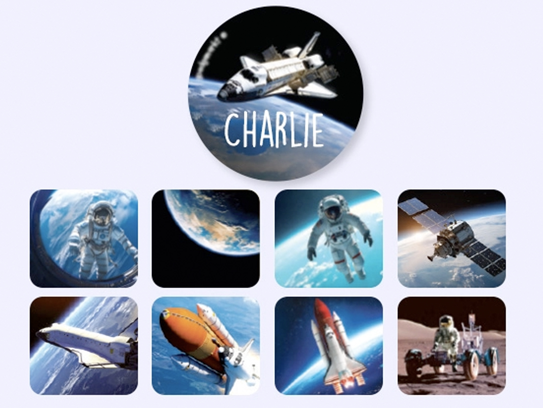 Round Realistic Name Stickers 5