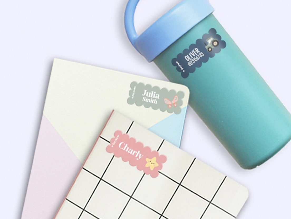  Wave Name Stickers - Theme 1