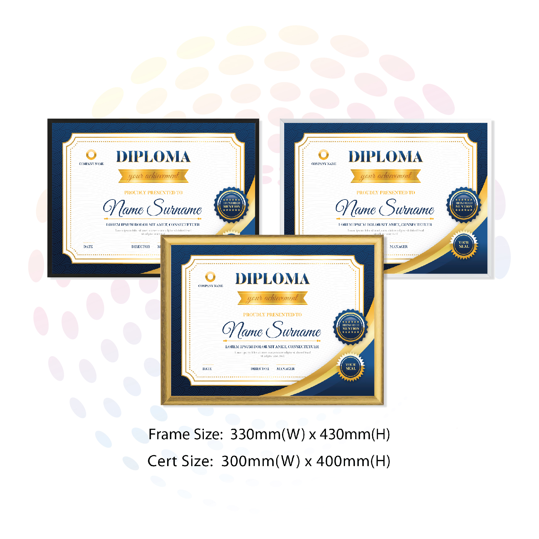 Certificate With Frame