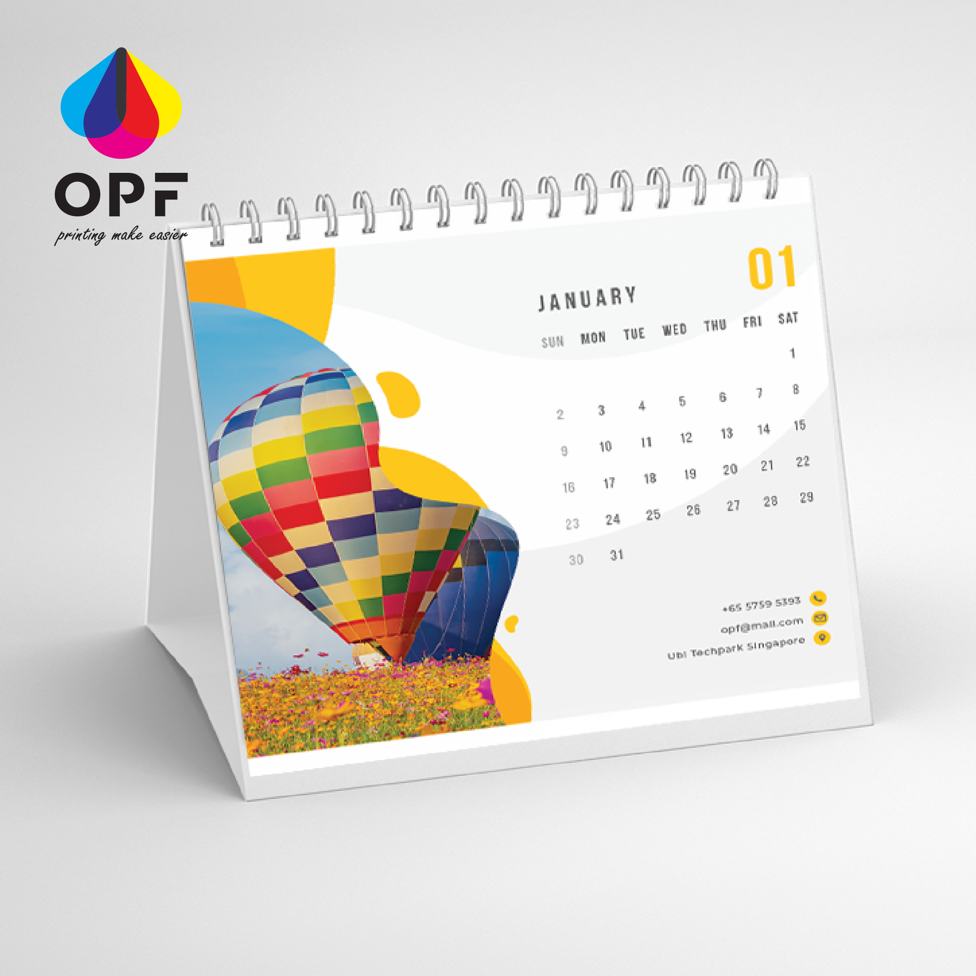 Soft Stand Desk Calendar
