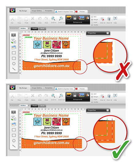 Udesignit design studio correct bleed