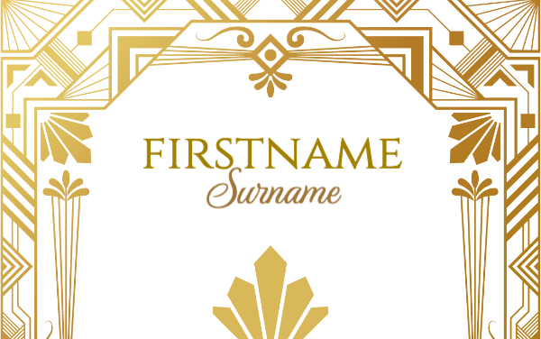 Gatsby Gold Front