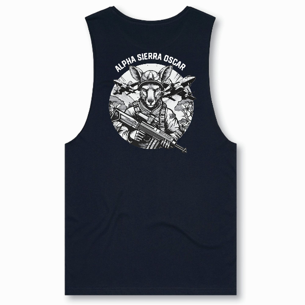 Alpha Sierra Oscar |  Navy Singlet