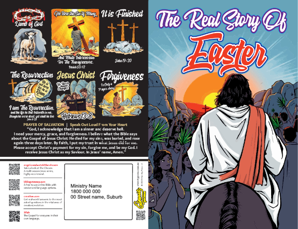 The Real Story of Easter - Folded Outside