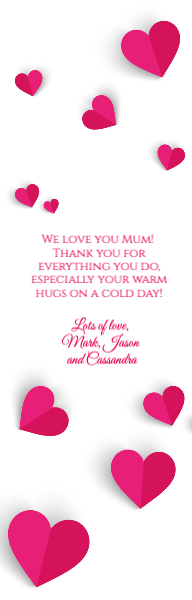 Mum You're the best Back