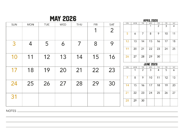 2026 Calendar (NSW)