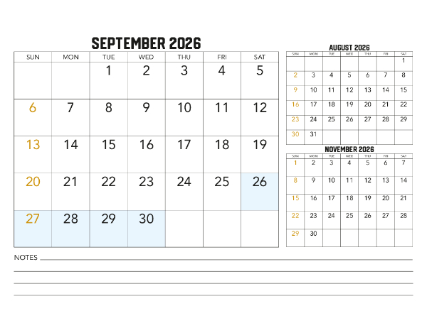 2026 Calendar (NSW)