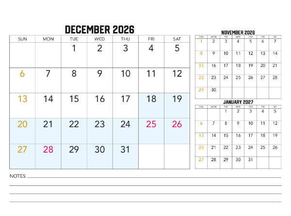 2026 Calendar (NSW)