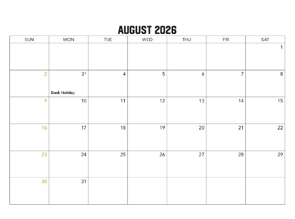 2026 Calendar (NSW) Family Photos