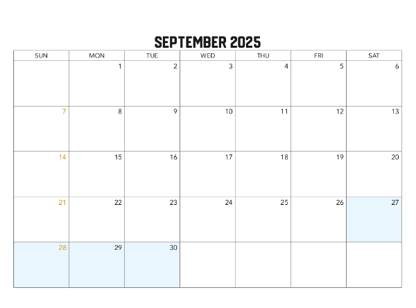 2025-2026 Financial Calendar (NSW) Family Photos