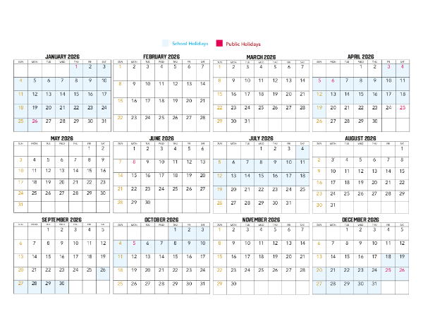 2025-2026 Financial Calendar (NSW)