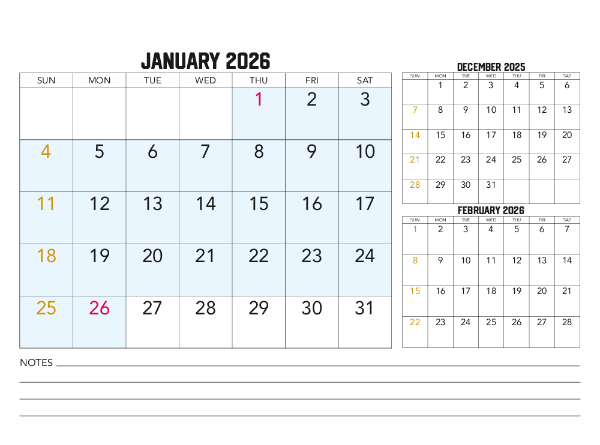 2025-2026 Financial Calendar (NSW)