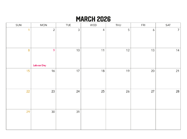 2025-2026 Financial Calendar (VIC) Family Photos