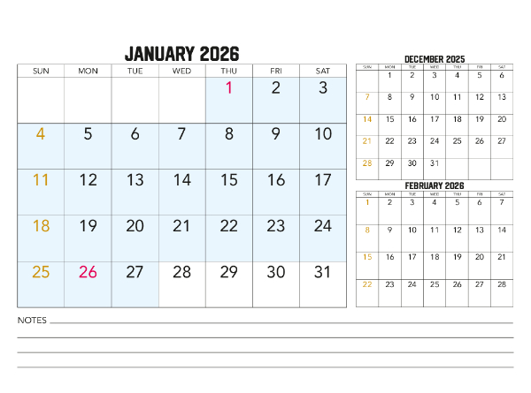 2025-2026 Financial Calendar (VIC)