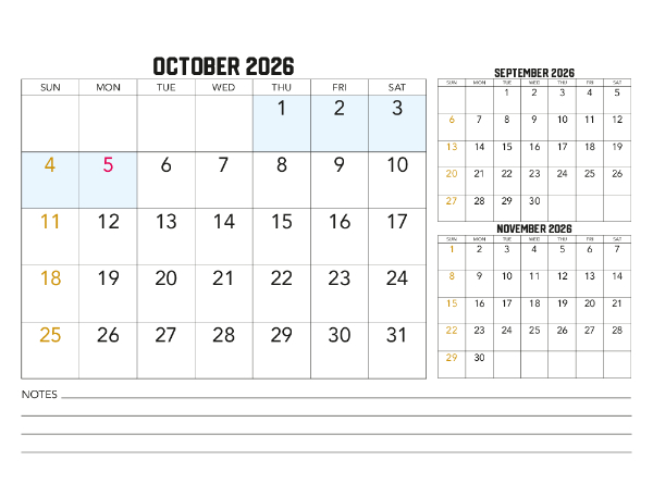 2026 Calendar (QLD)