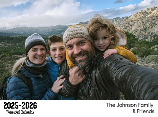 2025-2026 Financial Calendar (QLD) Family Photos