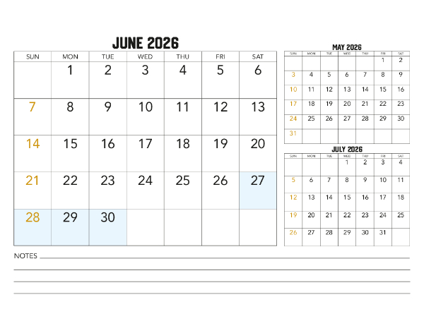 2025-2026 Financial Calendar (QLD)