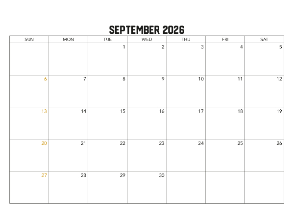 2026 Calendar (Australia Wide) Family Photos