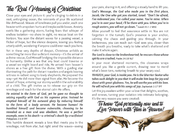 The Divine Rescue - The Real Meaning of Christmas Other side