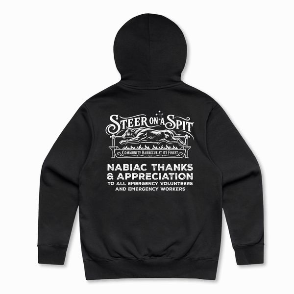 Steer on a Spit Hoodies - Nabiac Back Full