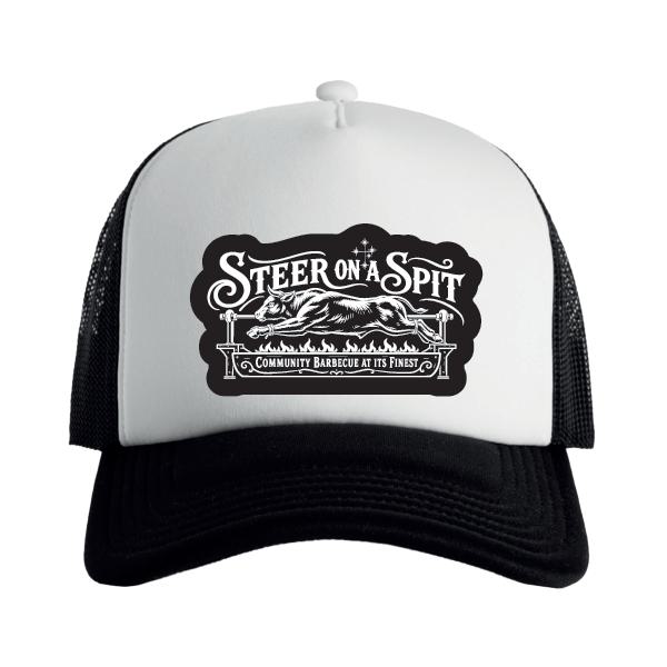 Steer on Spit White