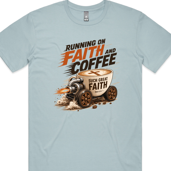 Running On Faith and Coffee Standard Front