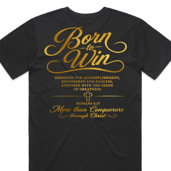Born to Win GOLD Back