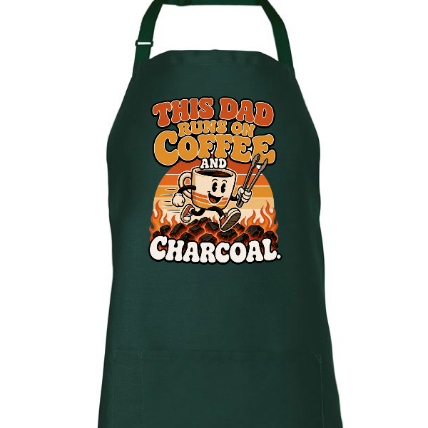 Running on Coffee and Charcoal Front Chest