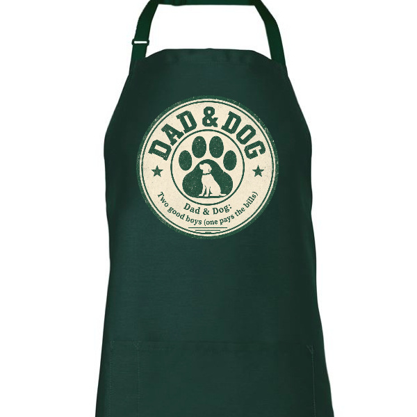 Dad and Dog Front Chest