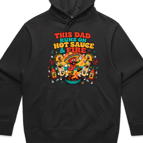 This Dad Runs on Hot Sauce..