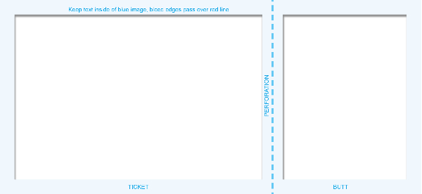 Swimming V2 Rear Side of Ticket