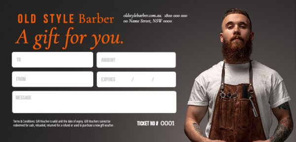 Old Style Barber Back
