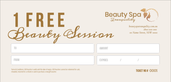 Beauty Spa Tranquility Brown Back